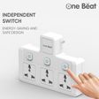 One Beat Wall 3 Sockets Surge Protector (LED Indicator, OB-203, White)_4