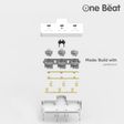 One Beat Wall 3 Sockets Surge Protector (LED Indicator, OB-203, White)_2