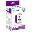 PHILIPS Ecolink 6 Amps Multiplug Socket (High Grade Plastic Body, 913715174001, White)_3