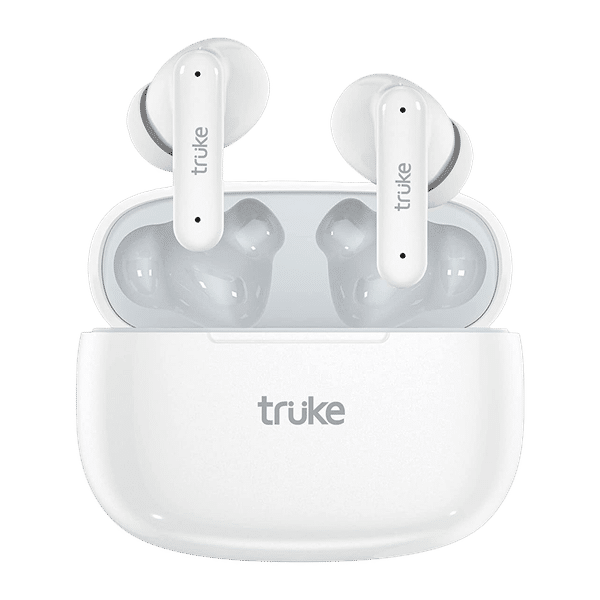 truke Air Buds TWS Earbuds with Environmental Noise Cancellation (IPX4 Water Resistant, Auto In Ear Detection, White)_1