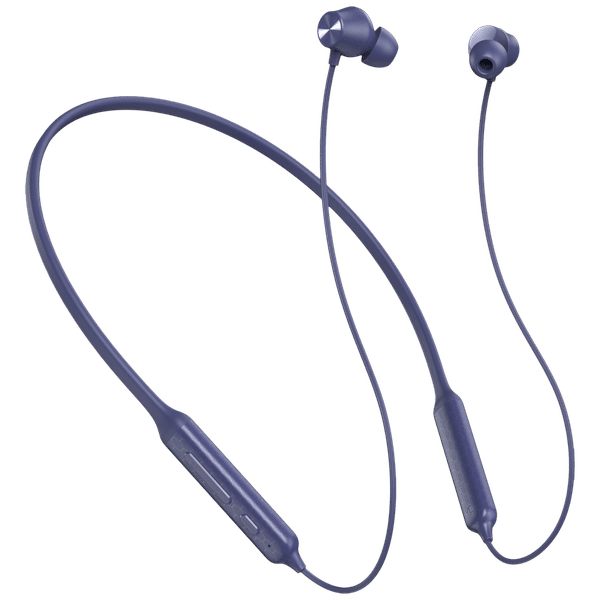 DIZO by realme TechLife Power 790200403 Neckband with Environmental Noise Cancellation (IPX4 Water Resistant, Smart Control, Voilet Blue)_1