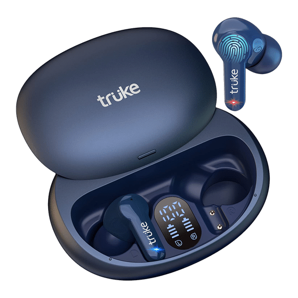 truke Buds S1 S21 TWS Earbuds with Environmental Noise Cancellation (IPX4 Sweat & Water Resistant, 85ms Low Latency Gaming Mode, Blue)_1