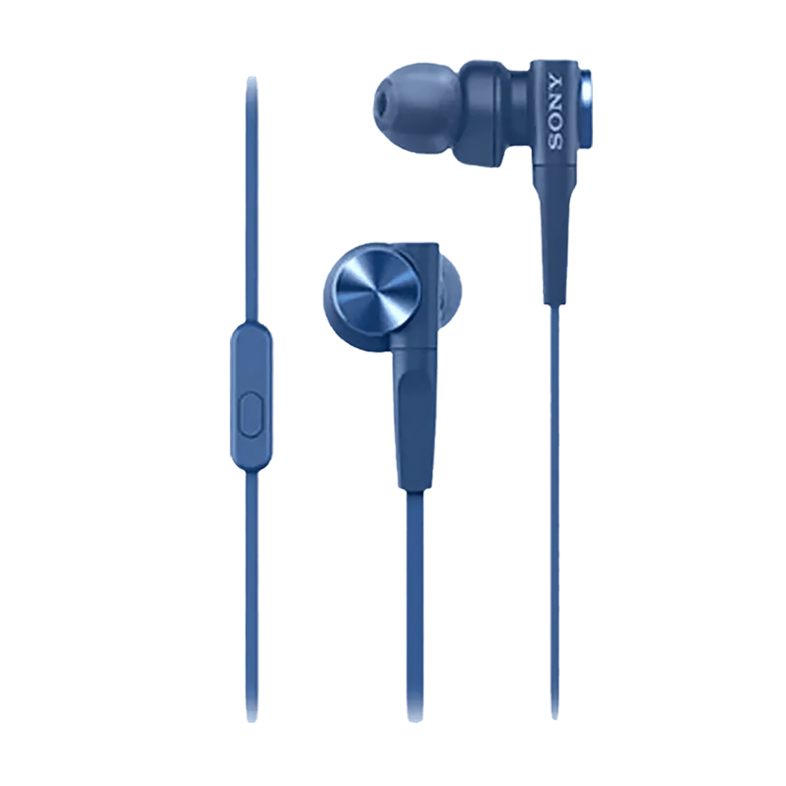 SONY Wired with Earphone Online – Croma Mic Ear, MDR-XB55AP/LQIN Blue) Buy (In