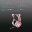 RAZER Kraken Kitty Quartz RZ04-02980200-R3M1 Wired Gaming Headset with Active Noise Cancellation (Stream Reactive Lighting, Over Ear, Pink)_2