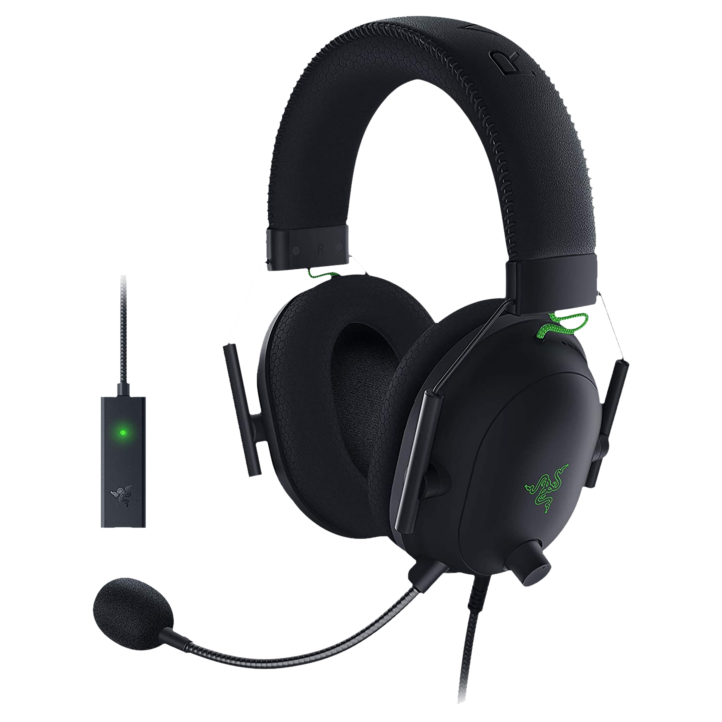 RAZER BlackShark V2 RZ04-03230100-R3M1 Wired Gaming Headset with Advanced Passive Noise Cancellation (HyperClear Cardioid Mic, Over Ear, Black)