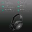 BOSE QuietComfort 45 866724-0100 Bluetooth Headphone with Mic (24 Hours Playtime, Over Ear, Black)_2