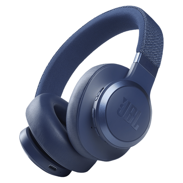 JBL Live 660NC JBLLIVE660NCBLU Bluetooth Headphone with Mic (50 Hours Playback, Over Ear, Blue)_1