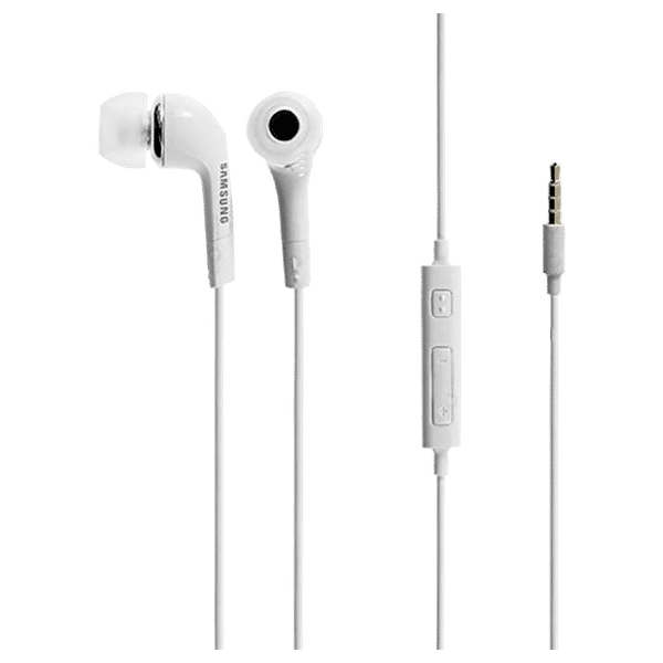 SAMSUNG EHS64AVFWECINU Wired Earphone with Mic (In Ear, White)_1