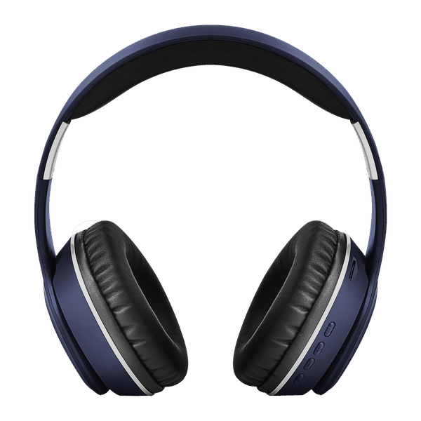 Croma CREEH1904sHPA4 Bluetooth Headphone with Mic (Up to 16 Hours Playback, On Ear, Blue)_1