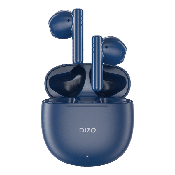 DIZO by realme TechLife Buds P 790200502 TWS Earbuds with Noise Cancellation (IPX4 Water Resistant, 40 Hours Playtime, Shady Blue)_1