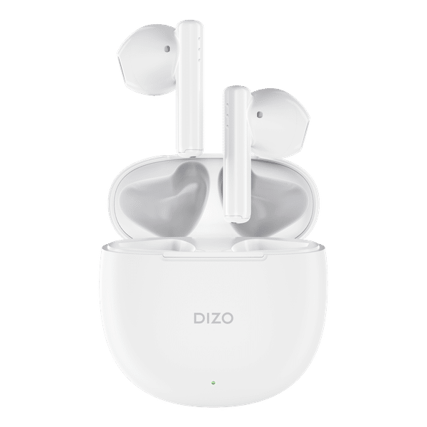 DIZO by realme TechLife Buds P 790200505 TWS Earbuds with Environmental Noise Cancellation (IPX4 Water Resistant, 40 Hours Playback, Marble White)_1