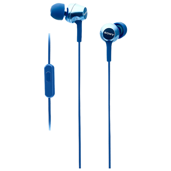SONY MDR-EX255APLQIN Wired Earphone with Mic (In Ear, Blue)_1