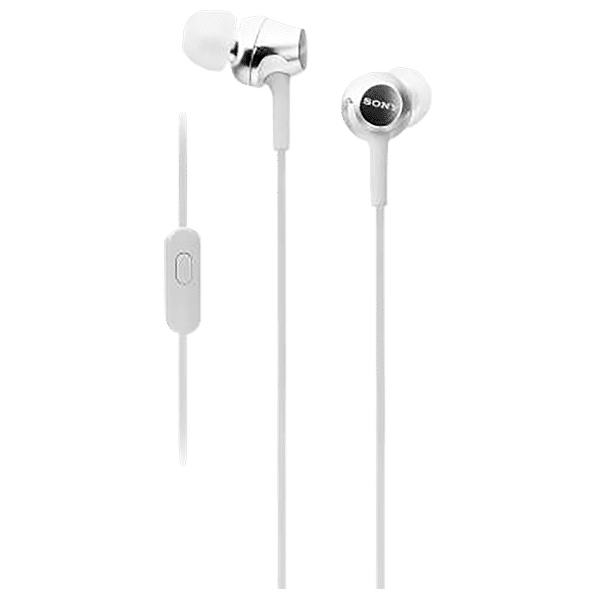 SONY MDR-EX155APWQIN Wired Earphone with Mic (In Ear, White)_1