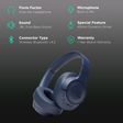 JBL Tune 700 JBLT700BTBLU Bluetooth Headphone with Mic (27 Hours Playback, Over Ear, Blue)_2