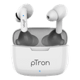 pTron Bassbuds Duo 140318114 TWS Earbuds with Passive Noise Cancellation (IPX4 Water Resistant, 15 Hours Playback, White)_1