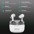 pTron Bassbuds Duo 140318114 TWS Earbuds with Passive Noise Cancellation (IPX4 Water Resistant, 15 Hours Playback, White)_2