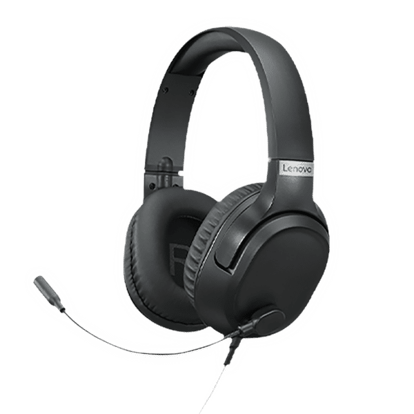 Lenovo IdeaPad H100 GXD1C67963 Wired Gaming Headset with Noise Cancellation (Inbuilt Volume Control Wheel, Over Ear, Black)_1