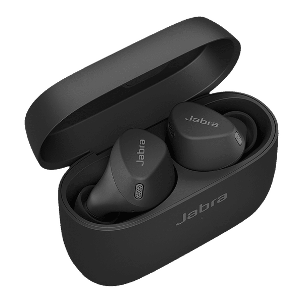 Jabra Elite 4 Active TWS Earbuds with Active Noise Cancellation (IP57 Water & Sweatproof, 28 Hours Playback, Black)_1