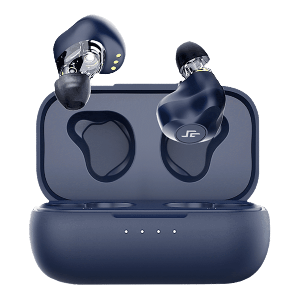 CROSSBEATS Evolve TWS Earbuds with Passive Noise Cancellation (IPX4 Water Resistant, 12 Hours Playback, Blue)_1