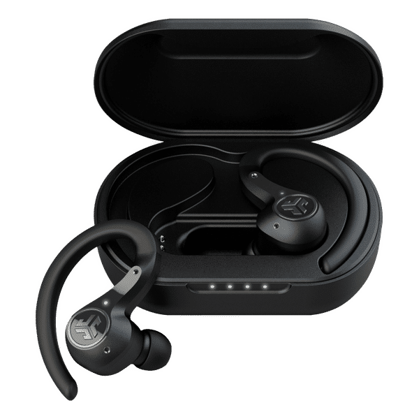 JLAB Epic Air Sport IEUEBEAIRSPTNCRBLK TWS Earbuds with Active Noise Cancellation (IP66 Waterproof, 70 Hours Playback, Black)_1