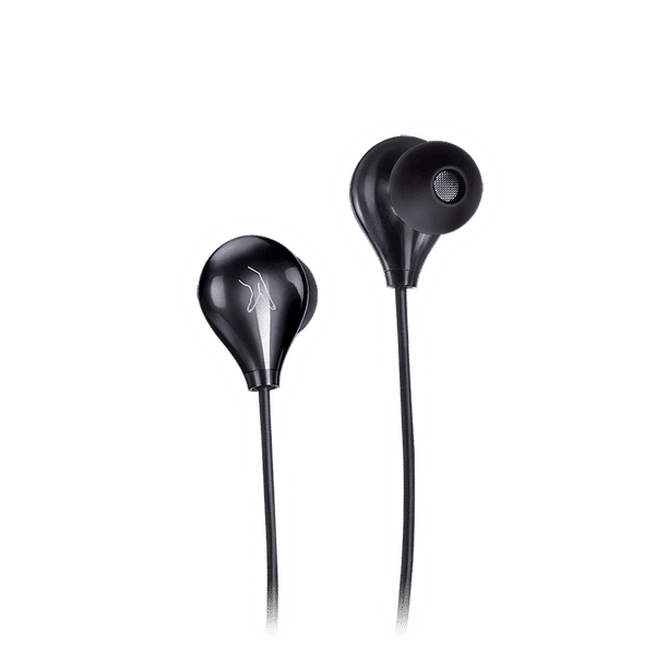 fingers Droplets Wired Earphone with Mic (In Ear, Piano Black)_1