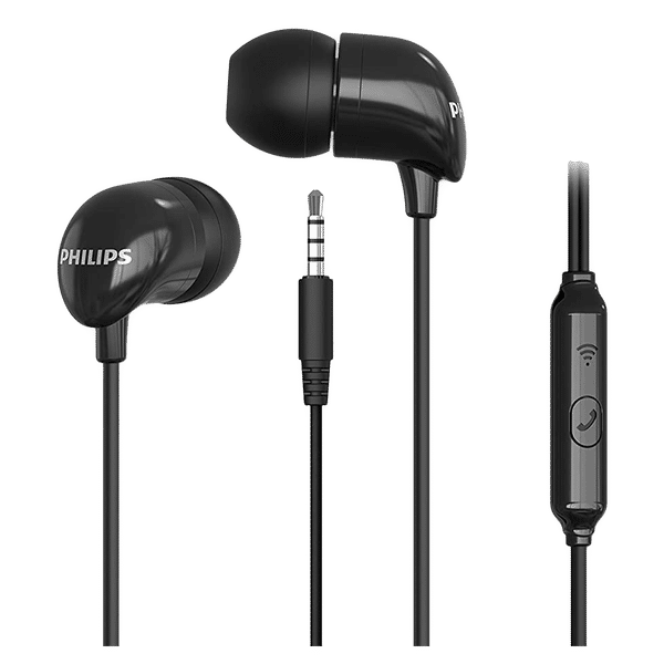 PHILIPS TAE1126BK/94 Wired Earphone with Mic (In Ear, Black)_1