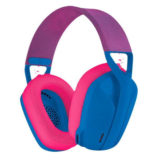 logitech G435 981-001063 Bluetooth Gaming Headset (18 Hours Playback, Over Ear, Blue/Raspberry)_1