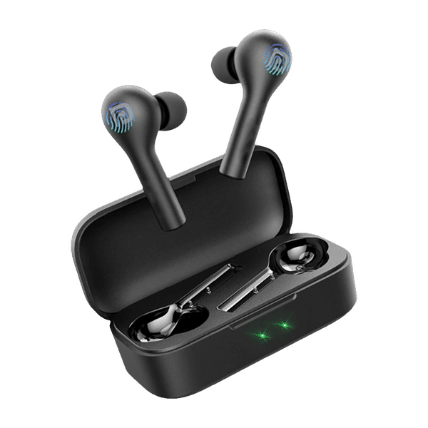 PORTRONICS Harmonics Twins II POR 1050 TWS Earbuds with Passive Noise Cancellation (IPX4 Water Resistant, 4 Hours Playback, Black)_1