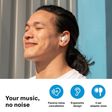 SENNHEISER CX 200 TW1 TWS Earbuds with Passive Noise Cancellation (IPX4 Splash Resistant, 27 Hours Playback, White)_4