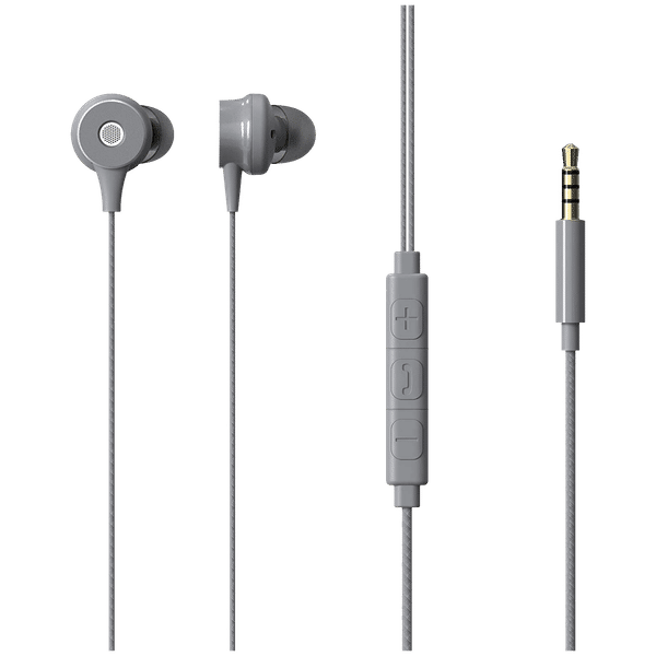 ZEBRONICS Buds 20 Wired Earphone with Mic (In Ear, Gray)_1