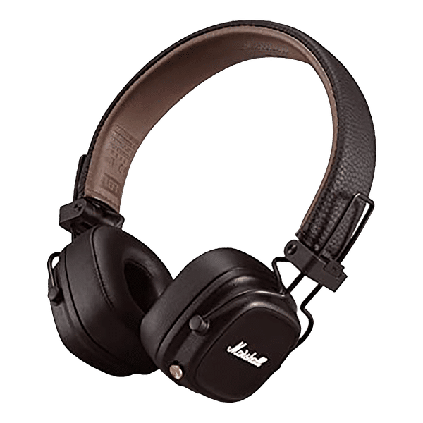 Marshall Major IV MS-MAJ4BT-BRN Bluetooth Headset with Mic (80+ Playback, On Ear, Brown)_1