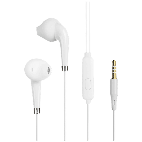 ZEBRONICS Calyx Wired Earphone with Mic (In Ear, White)_1