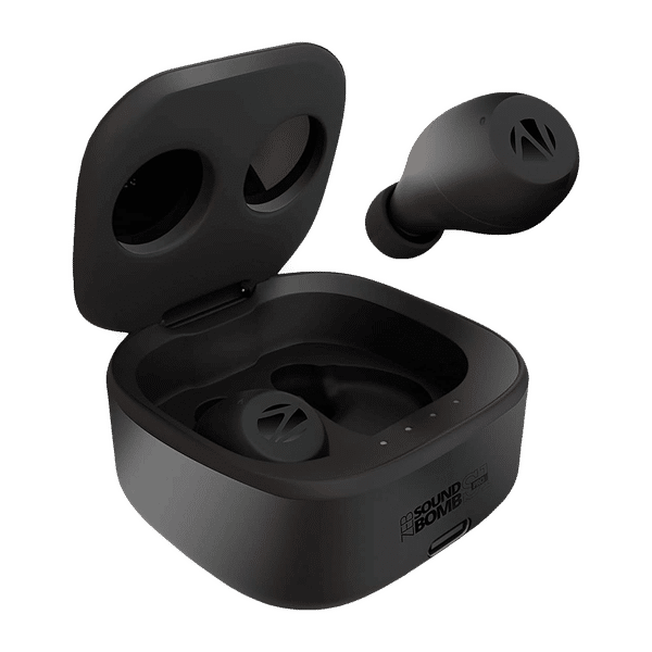 ZEBRONICS Sound Bomb S1 Pro TWS Earbuds (Splashproof, 18 Hours Playback, Black)_1