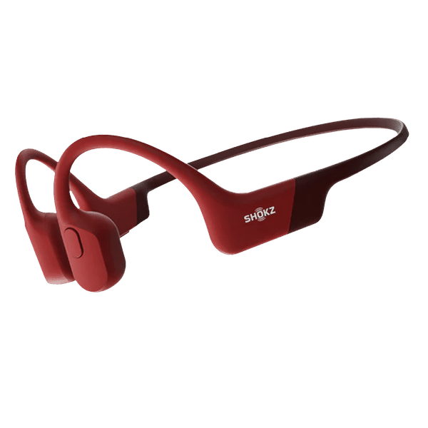 SHOKZ OpenRun Bone Conduction Bluetooth Headset with Noise Isolation (IP67 Waterproof, 8 Hours Playtime, Red)_1