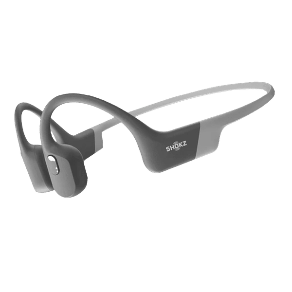 SHOKZ OpenRun Bone Conduction Bluetooth Headset with Noise Isolation (IP67 Waterproof, 8 Hours Playtime, Grey)_1