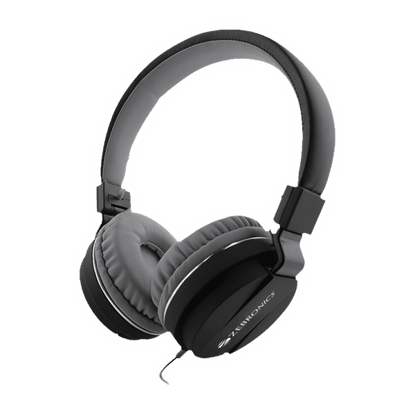 ZEBRONICS Storm Wired Headphone with Mic (On Ear, Black)_1