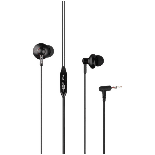 ZEBRONICS Buds 10 Wired Earphone with Mic (In Ear, Black)_1