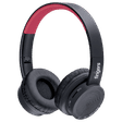 fingers Rock-N-Roll H2 Bluetooth Headphone with Mic (9 Hours Playback, On Ear, Soft Black/Rich Red)_1