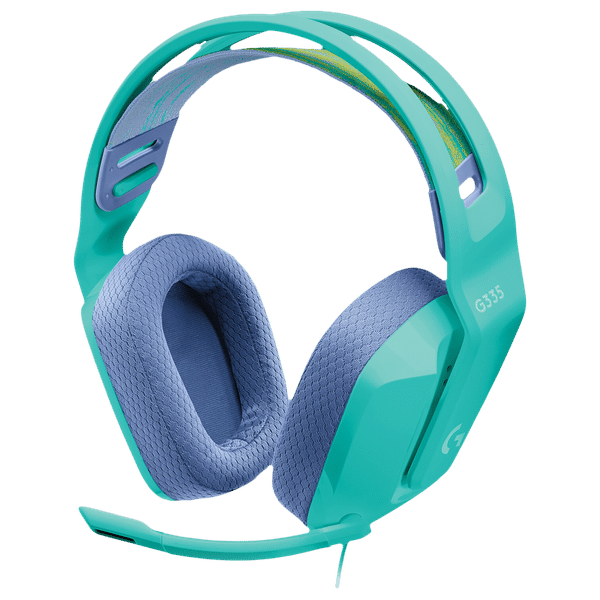 logitech G Series G335 Wired Gaming Headset with Passive Noise Cancellation (Built-in Controls, Over Ear, Mint)_1