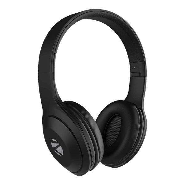 ZEBRONICS Duke 101 Bluetooth Headset with Mic (12 Hours Playback, Over Ear, Black)_1