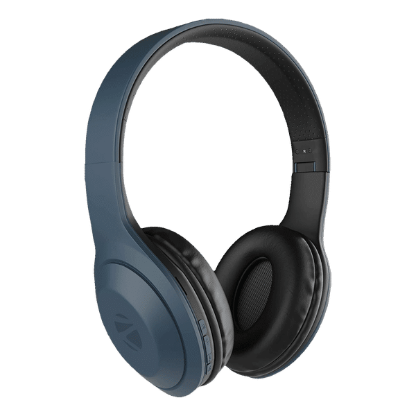 ZEBRONICS Duke 101 Bluetooth Headset with Mic (12 Hours Playback, Over Ear, Blue)_1
