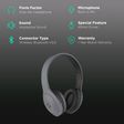 ZEBRONICS Duke 101 Bluetooth Headphone with Mic (12 Hours Playback, Over Ear, Grey)_2