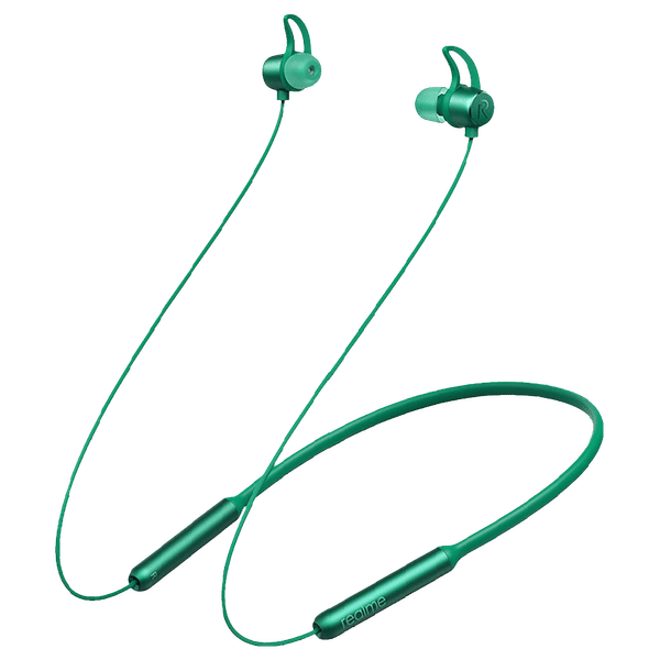 realme Buds ACCFHX58ZHSYHVGA Neckband (IPX4 Sweat Resistant, 12 Hours Playtime, Green)_1