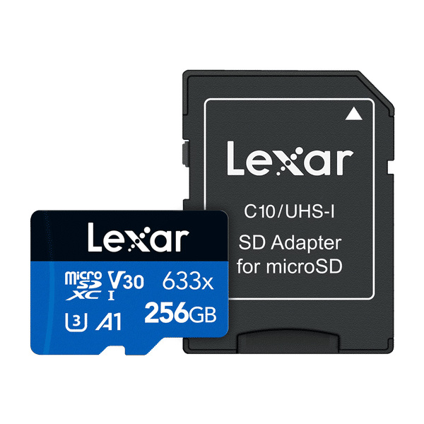 Lexar 633x BLUE Series MicroSDXC/SDHC 256GB Class 3 100MB/s Memory Card_1