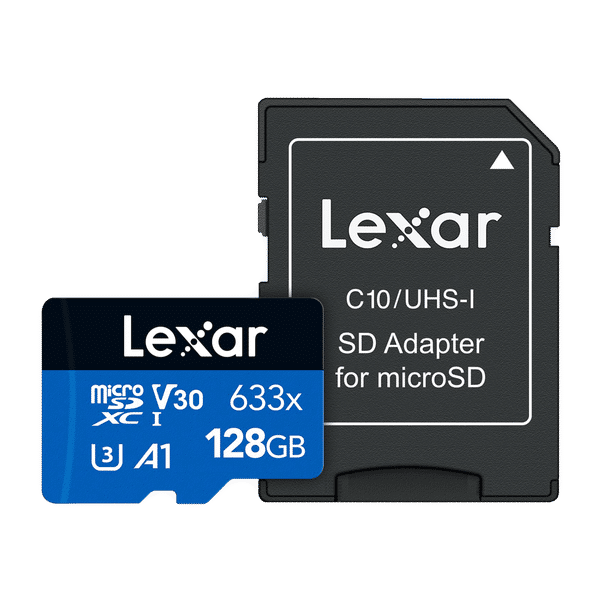 Lexar 633x BLUE Series MicroSDXC/SDHC 128GB Class 3 100MB/s Memory Card_1