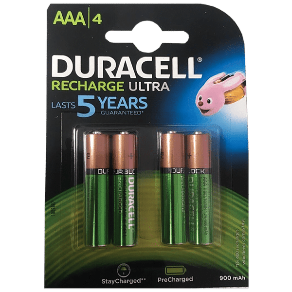 Duracell Rechargeable Batteries 2 AA with Basic Charger Fast NiMH