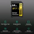 Lexar Professional 1800x GOLD Series SDXC 64GB Class 10 270MB/s Memory Card_3