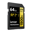 Lexar Professional 1800x GOLD Series SDXC 64GB Class 10 270MB/s Memory Card_4
