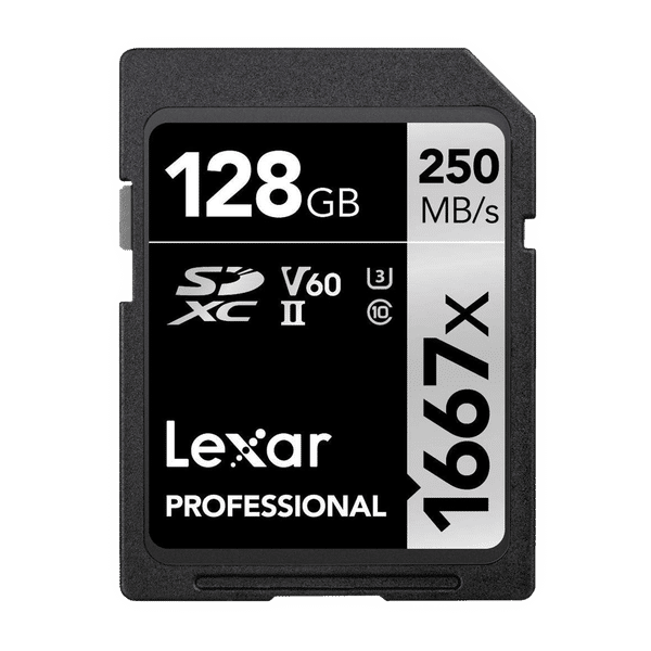 Lexar Professional 1667x SILVER Series SDXC 128GB Class 10 250MB/s Memory Card_1