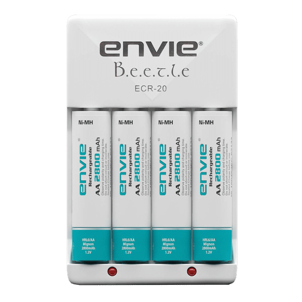 envie Beetle ECR-20 Quick Camera Battery Charger Combo for AA28004PL (4-Ports, Short Circuit Protection)_1